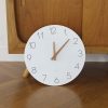 bulk purchase mooas flatwood wall clock,12" wood wall clock non-ticking sweep movement decorative wall clock battery operated wall clock for home living room kitchen bedroom office school (wood) trade price