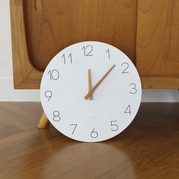 bulk purchase mooas flatwood wall clock,12" wood wall clock non-ticking sweep movement decorative wall clock battery operated wall clock for home living room kitchen bedroom office school (wood) trade price