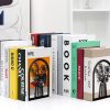 supplier direct 3 pairs book ends for shelves,metal bookends decorative flower design book,non skid book stopper for heavy books, bookshelf holder stand for home office school library wholesale prices