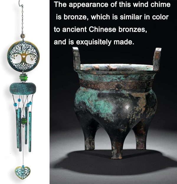 producer to buyer tree of life wind chimes for outside, memorial gifts for mom, outdoor clearance, sympathy gifts for loss of loved one, garden decor discounted pricing