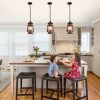 custom wholesale noxarte vintage pendant light lantern ceiling light fixture with glass shade adjustable chain for kitchen island farmhouse loft porch width 7 inch x height 15 inch oem/odm services
