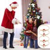 bulk purchase 4 pack christmas curtain tieback buckle aluminum alloy spring design curtain holdback carving design christmas curtain ties for drapes curtain ties backs modern style curtain holdback decor (snowman) factory discount