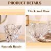 oem/odm services 6 inch small glass flower vase, irregular clear flower vases for centerpiece table indoor desk decor, modern art decorative vase for home office wedding bookshelf housewarming gift affordable bulk deals