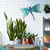 factory direct liffy metal dragonfly wall decor handmade - outdoor metal wall art decor for patio garden fence living room, bedroom, dragonfly gifts volume discount