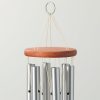 producer to buyer woodstock wind chimes original amazing grace chime, memorial chimes for outside, outdoor decor for patio, porch, garden, sympathy chime, silver, 24" discounted pricing