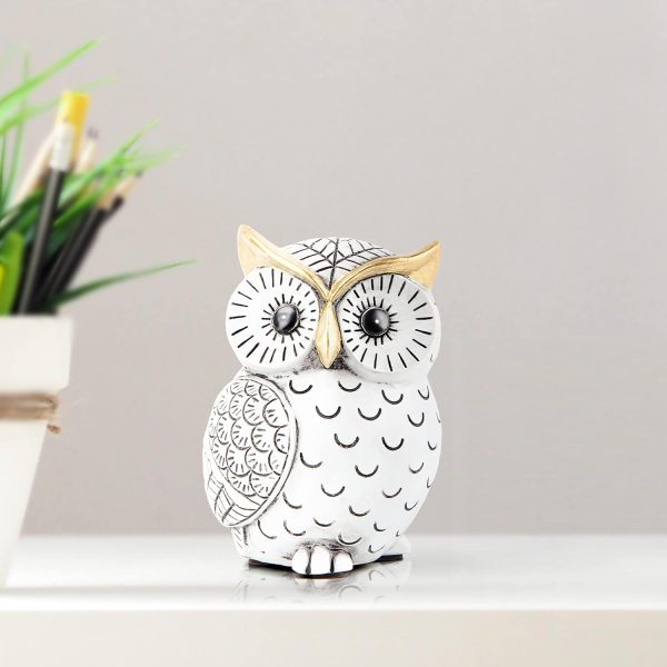 dropship from factory owl statue for home decor accents,owl decor for bookshelf bedroom living room office table desk mantle tv stand boho decoration,modern shelf decor accents animal sculptures for birds lovers,owls gift mass production supply