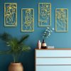 factory direct zzbakress 4 pcs metal minimalist abstract woman and flower wall art single line drawing art decoration minimalist home hanging wall art decor for bedroom kitchen bathroom living room (style1, gold) volume discount