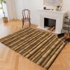 manufacturer direct retro area rug brown bamboo raft 4x6ft non-slip carpet, printed pattern carpet for living dining room dorm room bedroom home décor washable rugs trade price