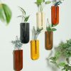 bulk purchase 6 pack wall planters for indoor plants, wooden hanging planter, propagation station, wooden pocket vase, wood wall decor for living room bedroom bathroom trade price