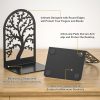 supplier direct vfine bookends 1 pair, black metal book ends, bookends for shelves, unique decorative tree book ends for shelves, book ends to hold books, book stopper, bookend for home office (style b) wholesale prices