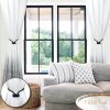 bulk purchase magnetic curtain tiebacks- upgrade 2022 with a thicker twist rope & strong magnet tieback window treatment holdbacks draperies holders decorative drape handmade tie back (black, 2) factory discount