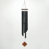 producer to buyer woodstock wind chimes of neptune wind chimes for outside, 54" black large deep tone wind chime décor for outdoor garden, patio, porch, encore collection discounted pricing