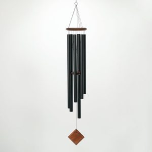 producer to buyer woodstock wind chimes of neptune wind chimes for outside, 54" black large deep tone wind chime décor for outdoor garden, patio, porch, encore collection discounted pricing