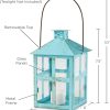 custom wholesale kate aspen vintage blue distressed large rustic lantern, 7.5 inch oem/odm services