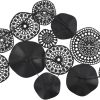 factory direct deco 79 metal plate home wall decor 3d overlapping discs wall sculpture, wall art 50" x 3" x 25", multi colored volume discount