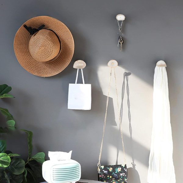 competitive pricing 4 pcs unique agate wall hooks for hanging, coat hooks wall mounted brass single hook for hanging, hat bag hooks for wall decorative curtain tieback hooks one-stop wholesale