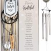 producer to buyer forever grateful wind chime with engraved thank you message - unique gift of gratitude/appreciation gift/thank you gift for special friend/family/coworkers/teachers/mentor discounted pricing