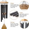 producer to buyer wind chimes outdoor deep tone, 30 inches wind chimes outdoor, memorial wind chimes with hook as gifts for mother's day/housewarming/christmas, patio, garden, yard, home decor. black discounted pricing