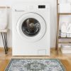 global sourcing door mat 2x3 rug, small boho area rug for living room, machine washable kitchen rugs non-slip, entry mat indoor low pile throw floral rugs grey carpet for bedroom, entryway, hallways oem/odm services