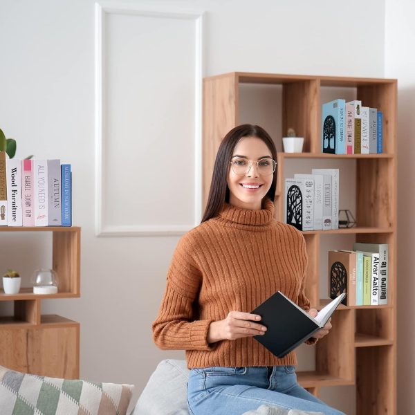 supplier direct eoout bookends for shelves decorative, 5 pairs of tree bookends supports, black metal book stoppers for heavy books, heavy duty book ends for home office school. wholesale prices