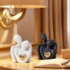 dropship from factory mini couple statue tv stand decor items for living room, abstract sculpture knick knacks home decor couples love office show pieces- for bedroom romantic gifts for valentine anniversary birthday mass production supply