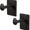 competitive pricing rustic state billow wall mount cast iron hooks coat towel bag hat hanger multiuse entryway railroad spike rack black set of 2 one-stop wholesale