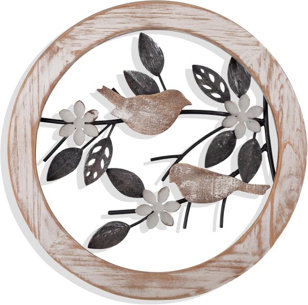 factory direct fgstyle ultra-thick bathroom wall decor bird on tree branch bathroom wall art farmhouse wall decor for outdoor kitchen bathroom bedroom living room garden office(11.8×11.8in) volume discount