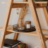 wholesale direct decorative wooden tray - beautiful coffee table tray that enhances any kitchen or living room - the perfect 11" round centerpiece for your seasonal home decorations bulk purchase at factory prices