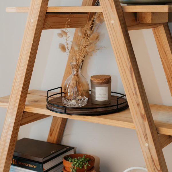 wholesale direct decorative wooden tray - beautiful coffee table tray that enhances any kitchen or living room - the perfect 11" round centerpiece for your seasonal home decorations bulk purchase at factory prices