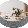 wholesale direct muzilife 10" round mirror candle plate set, 2 mm circle tables mirror trays - box of 12 glass candle plate set for table wedding centerpieces, party, festivals decor bulk purchase at factory prices