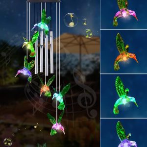 producer to buyer nacome solar wind chimes for outside: memorial wind bell tubes birthday gifts for mom mother grandma women christmas,yard garden decor indoor/outdoor(bird) discounted pricing