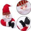 bulk purchase ogrmar 2 pack christmas curtain buckle doll santa & snowman creative curtain tieback hold back fastener,christmas wine bottle topper for xmas holiday home window decoration (red and white) factory discount
