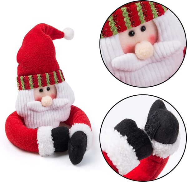 bulk purchase ogrmar 2 pack christmas curtain buckle doll santa & snowman creative curtain tieback hold back fastener,christmas wine bottle topper for xmas holiday home window decoration (red and white) factory discount