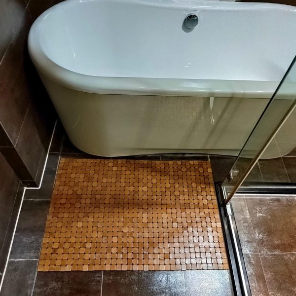 manufacturer direct hjjkkh bamboo bath mat with 23.6x35.4 inch,nature bamboo wooden bathroom mat,non slip and foldable floor shower bath mat for bathroom,bathtub,shower,sauna,hot tub trade price