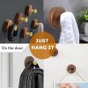 competitive pricing adhesive wooden wall hooks for hanging,3-pack modern coat hooks,farmhouse natural dark walnut wood hooks for hanging hats towels robe clothes keys bags... one-stop wholesale