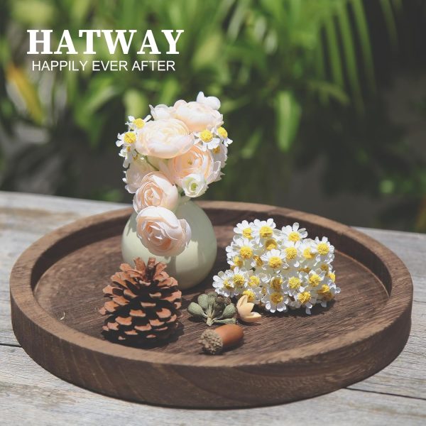 wholesale direct wooden decorative tray candle holder round wood tray home decor,centerpieces plates for table centerpieces for coffeetable,christmas decor bulk purchase at factory prices