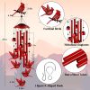 producer to buyer cardinal wind chimes for outside, cardinal gifts for women soothing tones memorial wind chime garden decor, 35" christmas windchimes outdoors for yard, patio, christmas new year discounted pricing