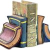 supplier direct bellaa 23354 decorative bookends book book stopper bookshelves bookrack end library shelves non skid bookshelf 6 inch wholesale prices