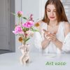 oem/odm services body vase female form female form body flower vase cute bud flower vases body vase white vase modern chic decor for flowers, boho home, feminist decor and office affordable bulk deals