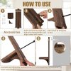 bulk purchase 2pcs rustic wall hanging candle sconces- farmhouse wall mounted wooden candle holders for flower vase- handmade hanging wall sconces for bedroom living room kitchen bathroom (brown) trade price