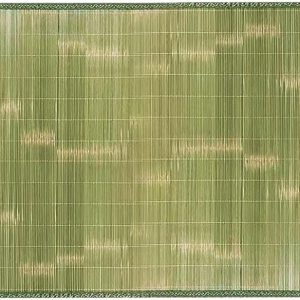 manufacturer direct 70 x 35 inch natural bamboo area & kitchen rug | indoor runner mat | anti-slip and roll-up (natural green, 70 x 35 inch) trade price