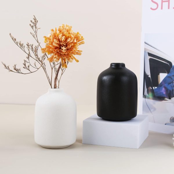 oem/odm services ceramic vase for home decor,ceramic vase, dried flower vase, living room decoration, flower arrangement decoration shooting props(white) affordable bulk deals