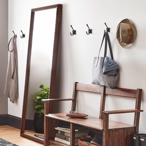 competitive pricing tunny 5 pack antique design wall hanging coat hooks - matte black coat hooks towel hook for entry shoe cabinet, wardrobe bathroom bedroom furniture hardware one-stop wholesale