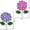 factory direct wotieuns metal flowers wall decor metal flowers outdoor decor metal art wall flowers wall decor suitable hanging for patio fence garden yard indoor and outdoor set of 2 volume discount
