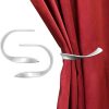 bulk purchase decorative curtain holdbacks,wall mounted window drapery tiebacks for bedroom,livingroom,office come with screws (nickel,2) factory discount