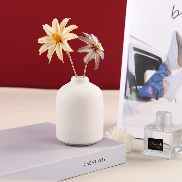 oem/odm services ceramic vase for home decor,ceramic vase, dried flower vase, living room decoration, flower arrangement decoration shooting props(white) affordable bulk deals