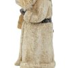 dropship from factory raz imports glittered resin santa figure (white) mass production supply