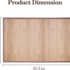 manufacturer direct small bamboo area rug 31.5''x20'', non slip bamboo runners rug for hallways entryway, small bamboo floor mat easy to mainten, floor protector mat neutral area rug trade price