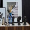 dropship from factory 3 pcs thinker statue, silence is gold abstract art figurine, no hear no see no speak modern home resin sculptures decorative objects decor for home office bookshelf desktop(black) (a-41) mass production supply