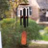 producer to buyer wind chimes for outside deep tone, 36in sympathy wind chimes outdoor clearance, gifts for mother's day and christmas, outdoor decor for garden, patio, yard（wood wind chime, black） discounted pricing